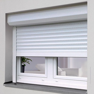 Motorized roller shutter