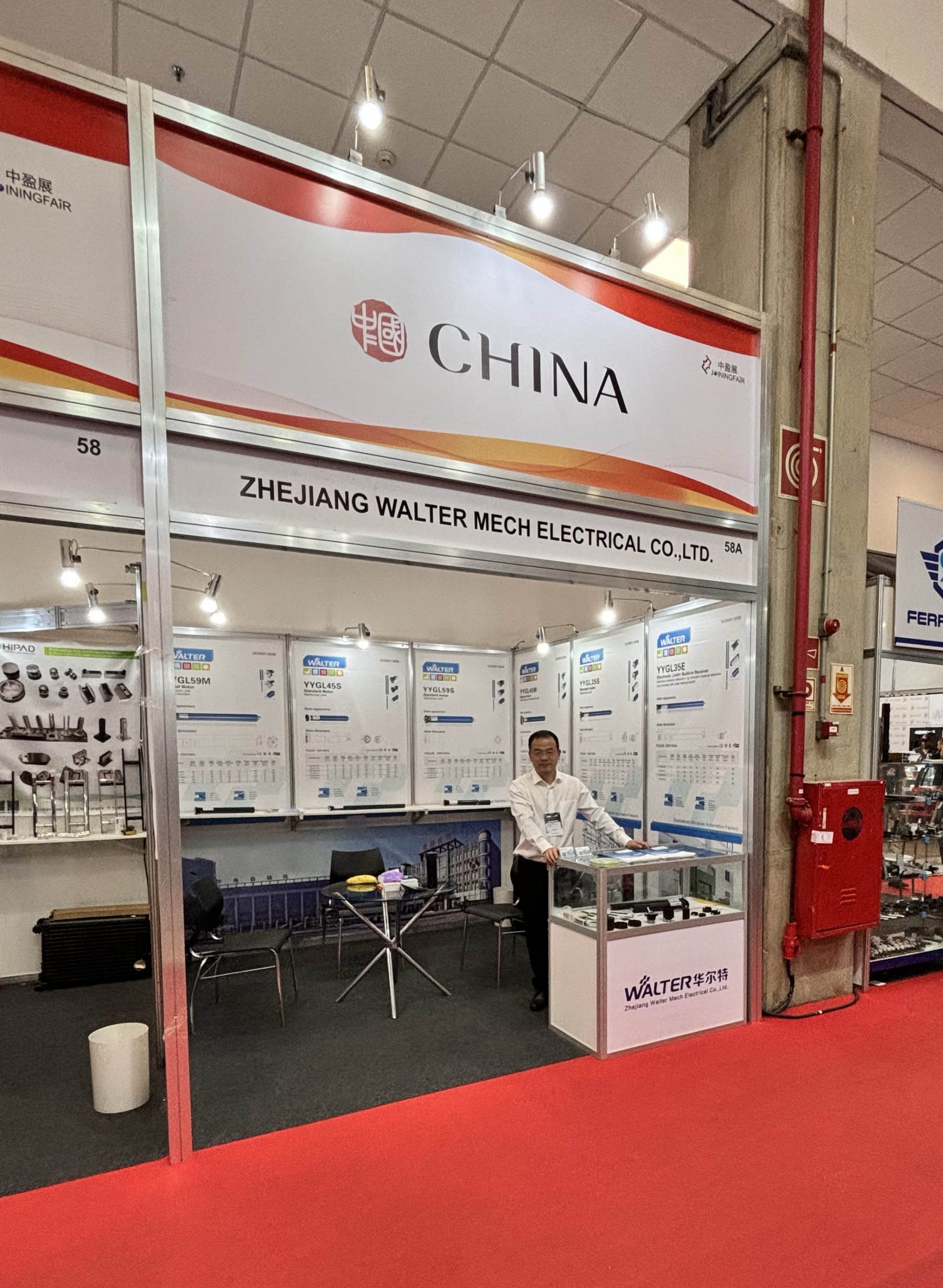 Walter Motor FESQUA Brazil exhibition and tubular motor market discussion