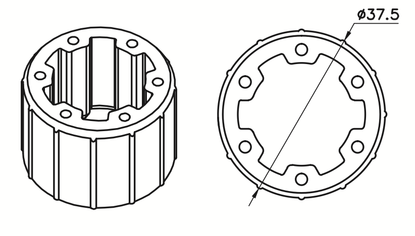 HTL48 For 35 Spline Type Motor
