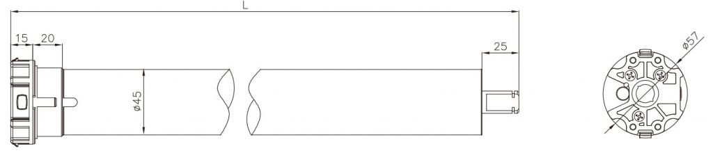 YYGL45E dimension pic