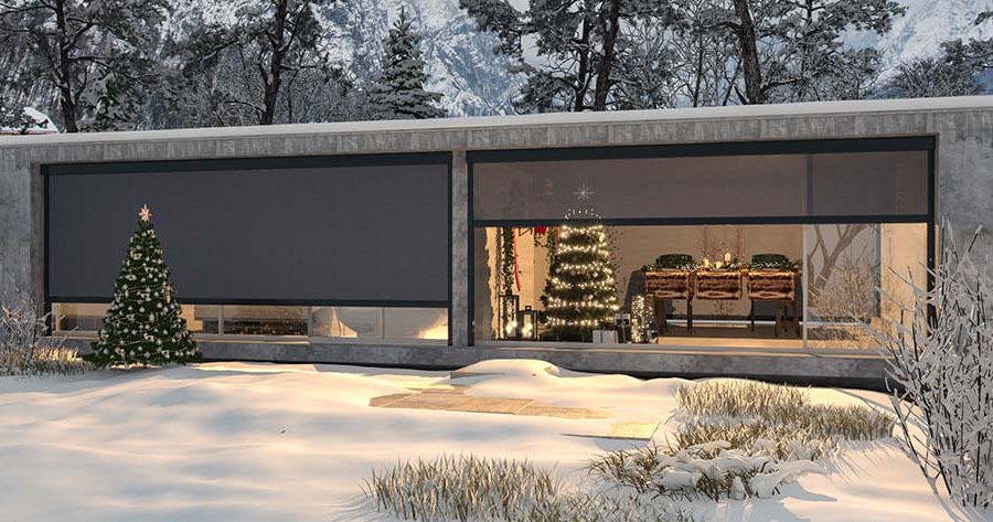 Motorized Zip screen blinds