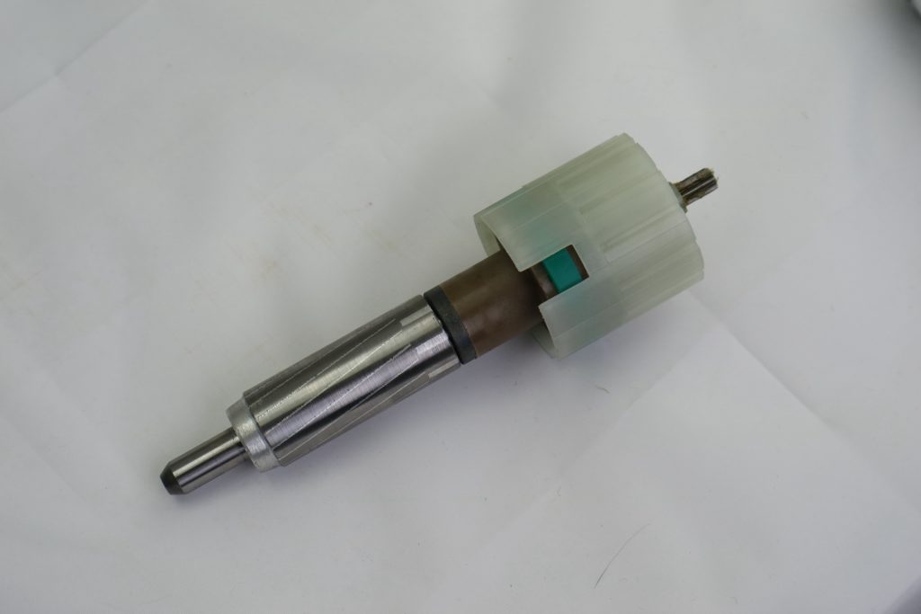 tubular motor rotor and brake system for stable rotation and safety stop function