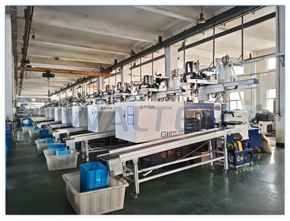 injection molding workshop for tubular motor components manufacturing