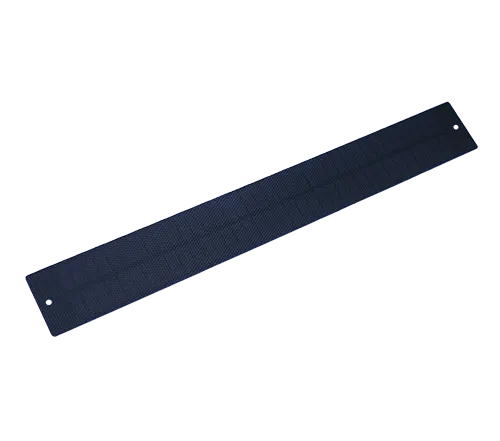 Solar panel for tubular motor battery charging, ETFE high efficiency outdoor panel