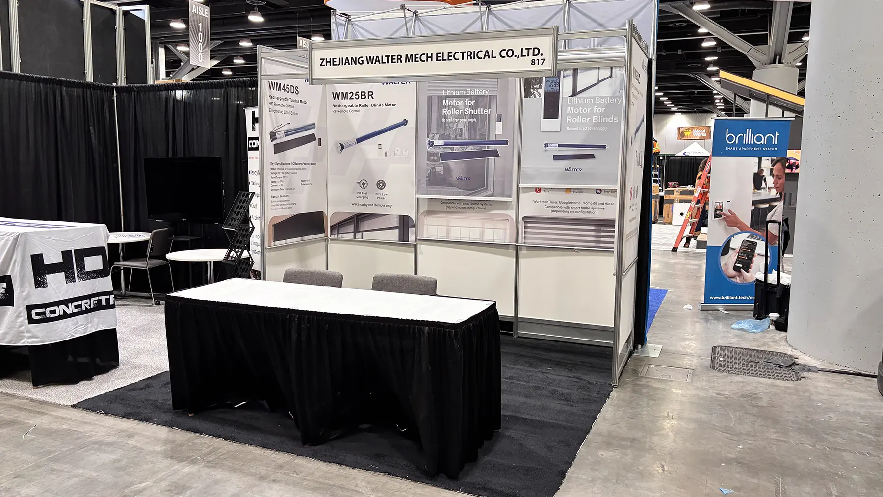 BUILDEX Vancouver exhibition image for Walter motorized shading solutions