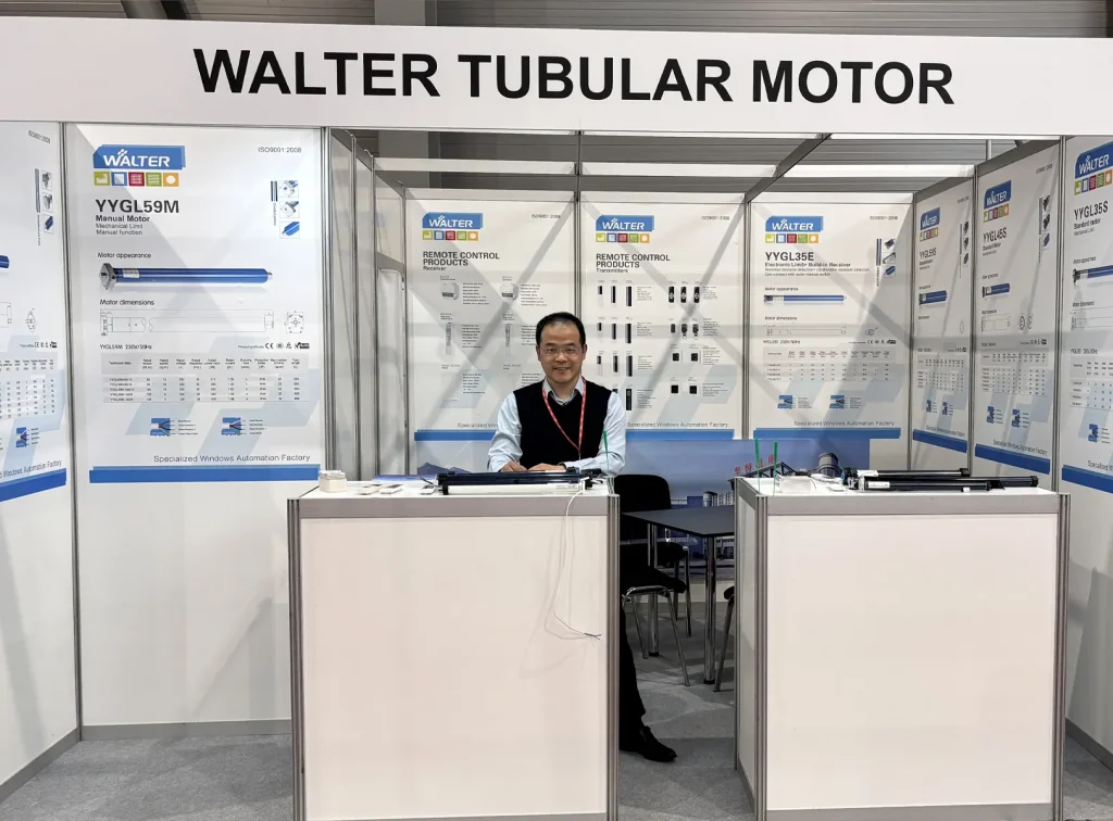 Walter Tubular motor manufacturer showcasing smart shading systems at FOR ARCH Prague