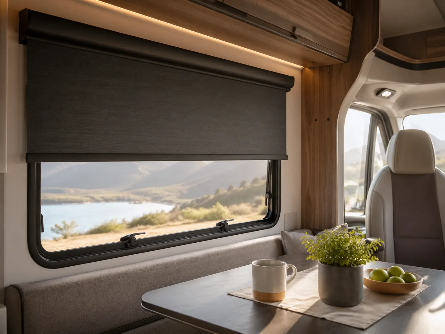 RV window sunshade motor for electric roller blind