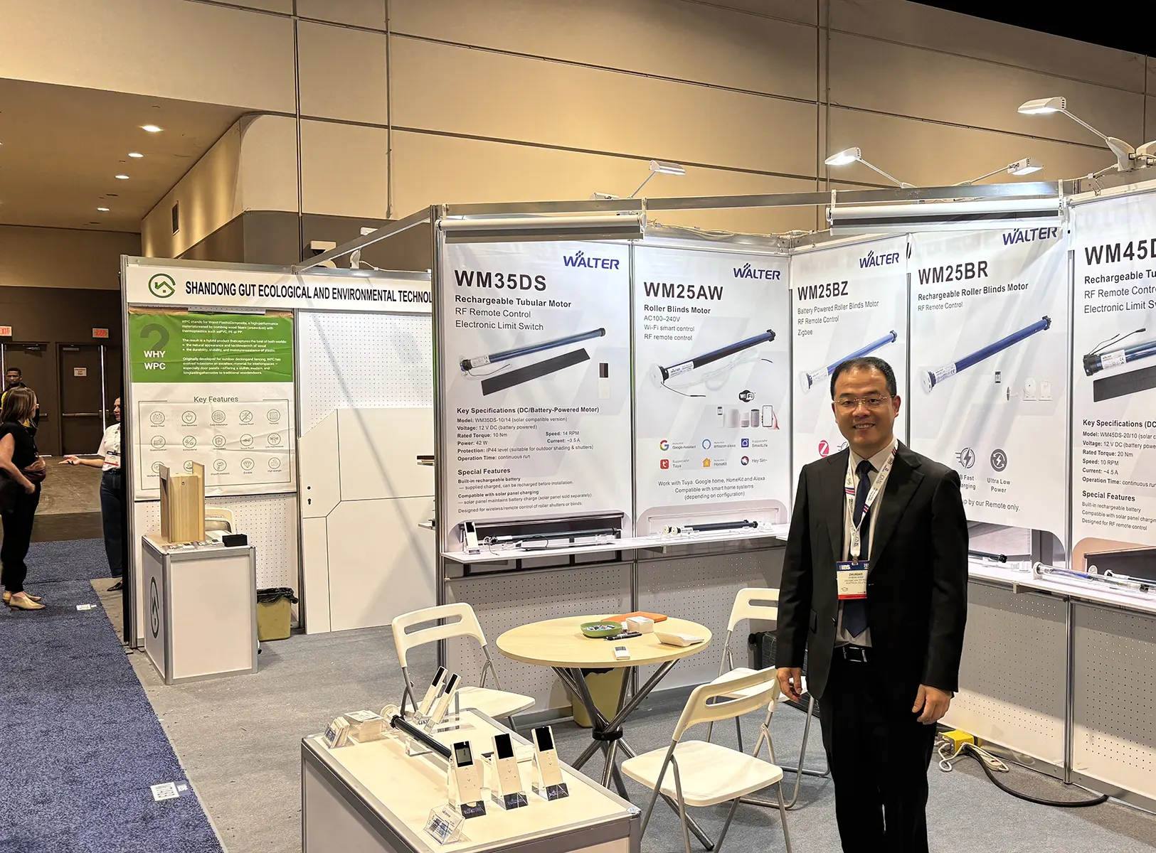 Walter Motor IBS 2026 Orlando exhibition booth for tubular motor and smart shading solutions