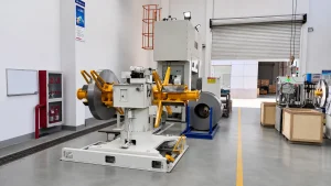 High speed stamping process for tubular motor stator and rotor laminations