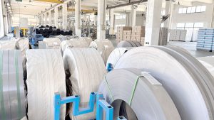 Raw materials used in tubular motor production including silicon steel, copper wire, steel tube and aluminum rotor material