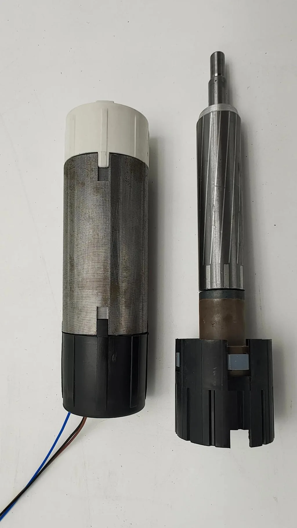 Rotor and stator set used in a tubular motor