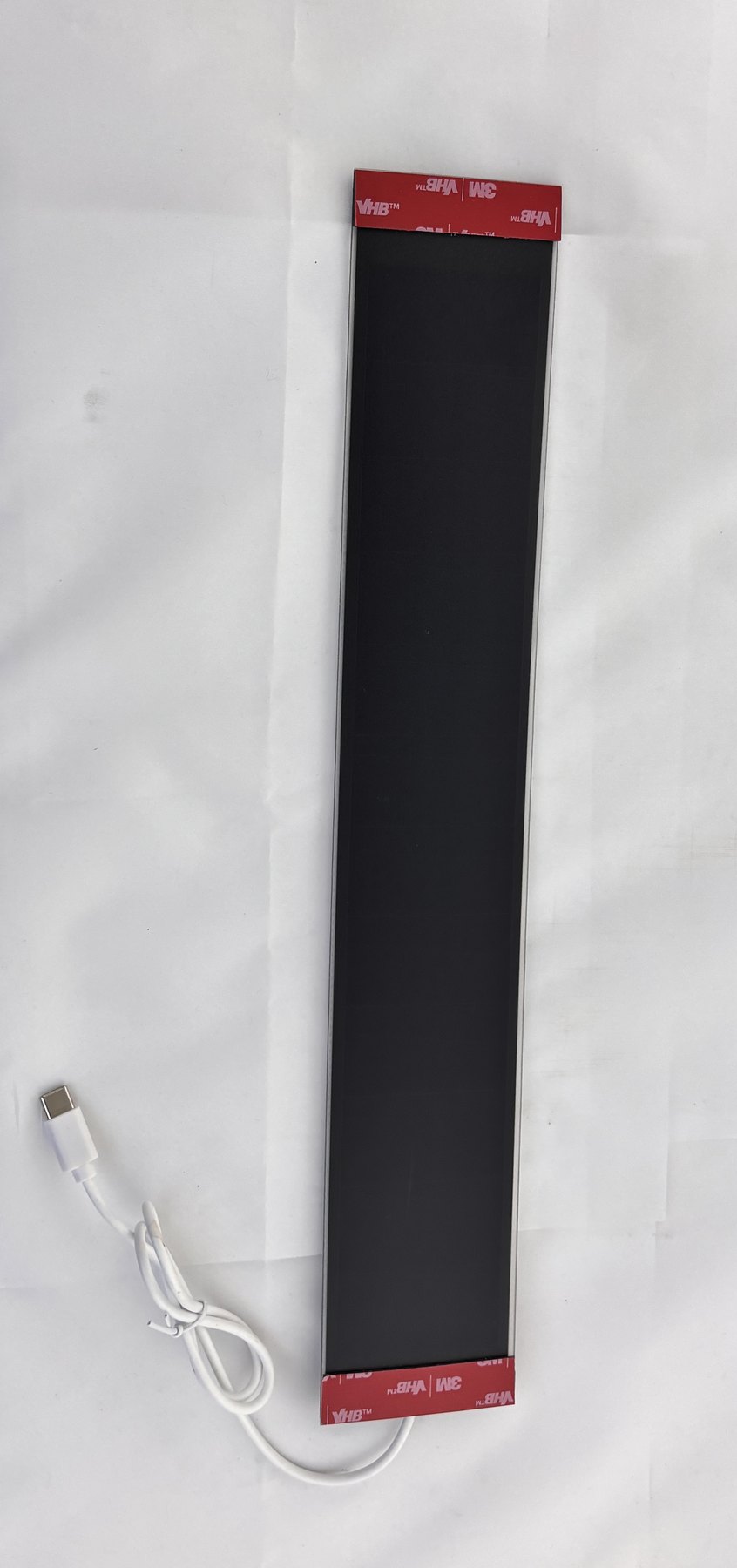 USB-C solar charging panel for battery tubular motor