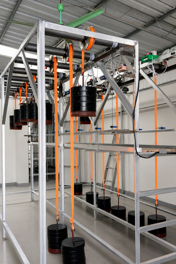Load aging test for tubular motor quality validation